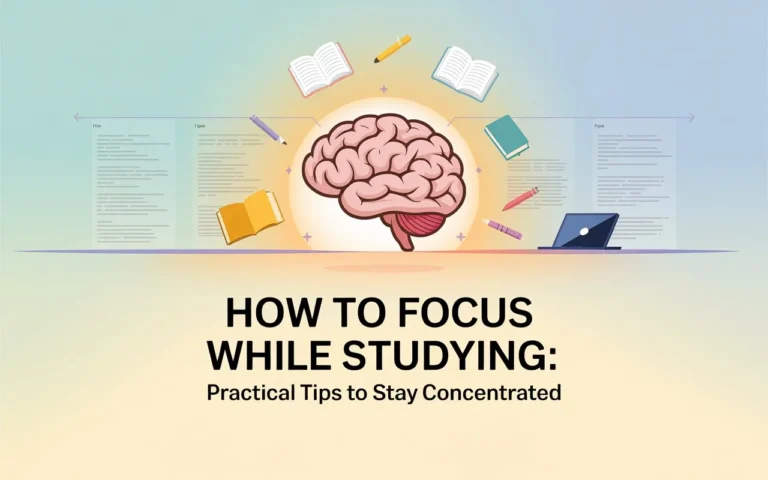 How to Focus While Studying: Practical Tips to Stay Concentrated
