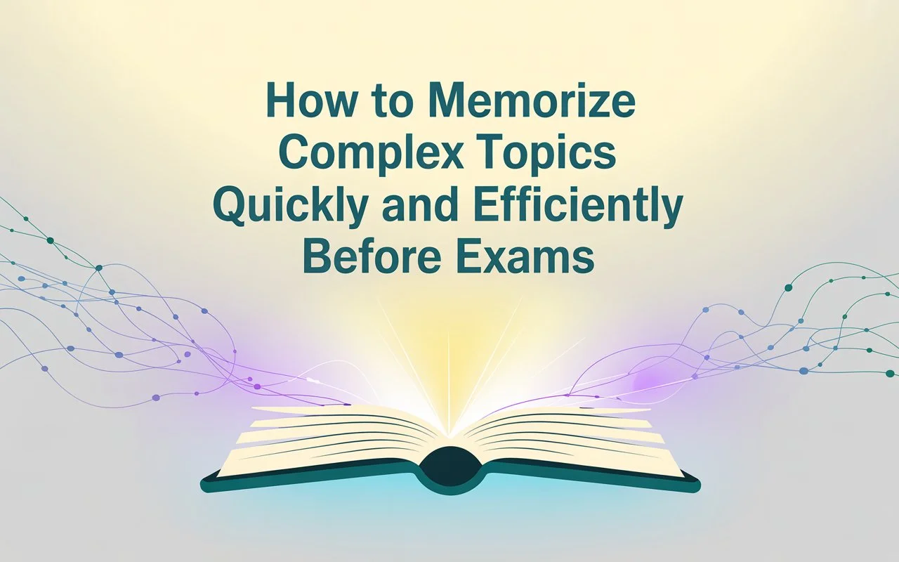 How to Memorize Complex Topics Quickly and Efficiently Before Exams